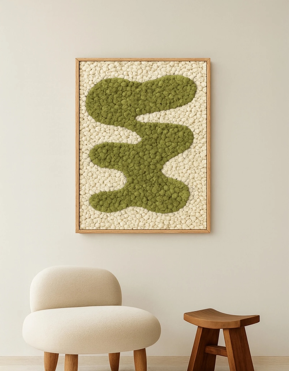 FotoJapandi moskunst voor een rustige muur